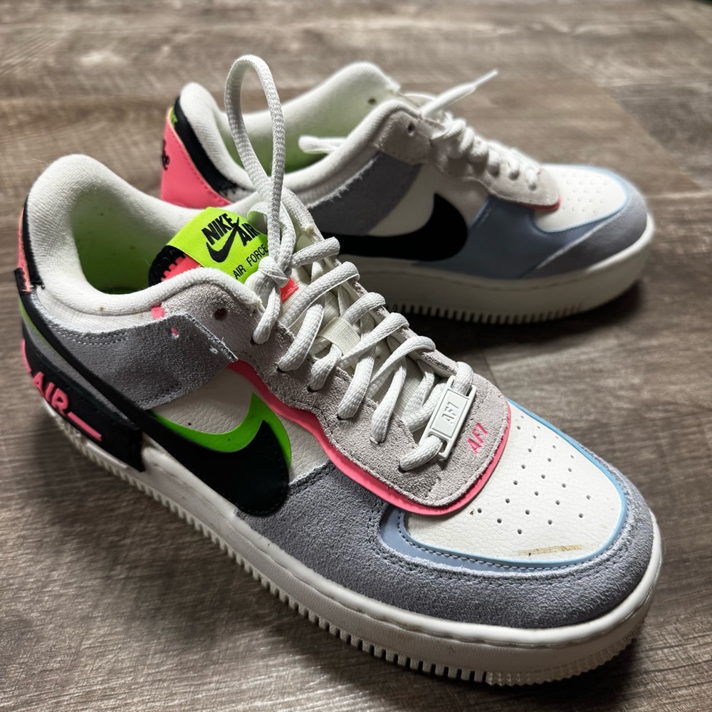 Nike Air Force 1 Shadow Sunset Pulse Black Size 8